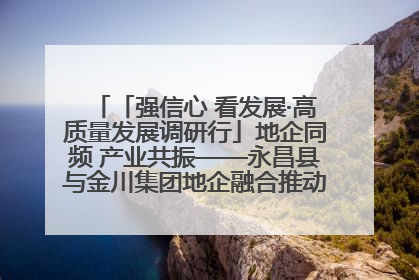 「强信心 看发展·高质量发展调研行」地企同频 产业共振——永昌县与金川集团地企融合推动重大项目建设