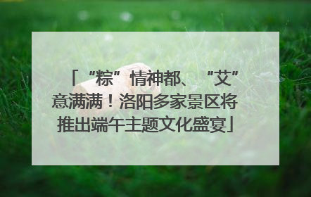 “粽”情神都、“艾”意满满！洛阳多家景区将推出端午主题文化盛宴