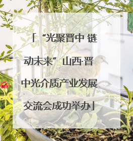 “光聚晋中 链动未来”山西·晋中光介质产业发展交流会成功举办