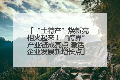 “土特产”焕新亮相火起来！“跨界”产业链成亮点 激活企业发展新增长点