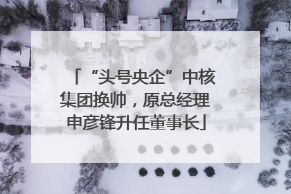 “头号央企”中核集团换帅，原总经理申彦锋升任董事长