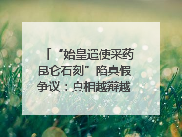 “始皇遣使采药昆仑石刻”陷真假争议：真相越辩越明｜新京报专栏