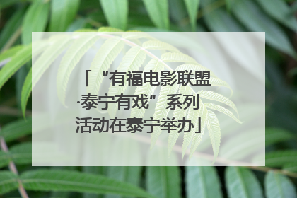 “有福电影联盟·泰宁有戏”系列活动在泰宁举办