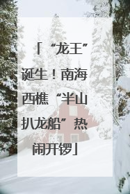 “龙王”诞生！南海西樵“半山扒龙船”热闹开锣