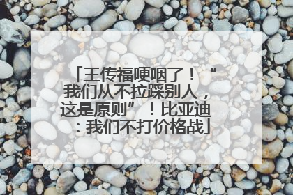 王传福哽咽了！“我们从不拉踩别人，这是原则”！比亚迪：我们不打价格战