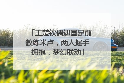 王楚钦偶遇国足前教练米卢，两人握手拥抱，梦幻联动