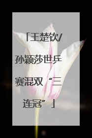 王楚钦/孙颖莎世乒赛混双“三连冠”