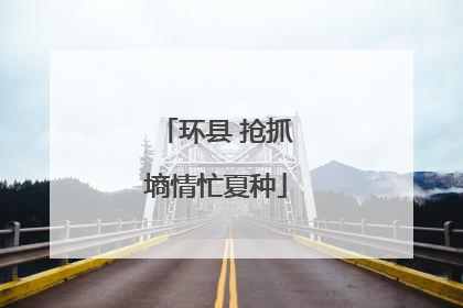 环县 抢抓墒情忙夏种