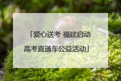 爱心送考 福建启动高考直通车公益活动