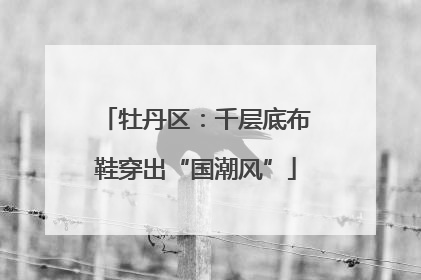 牡丹区：千层底布鞋穿出“国潮风”