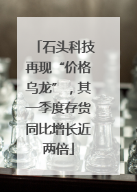 石头科技再现“价格乌龙”，其一季度存货同比增长近两倍