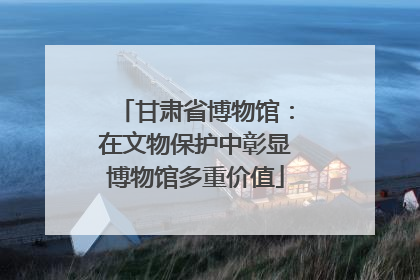 甘肃省博物馆：在文物保护中彰显博物馆多重价值