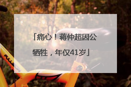 痛心！蒋仲超因公牺牲，年仅41岁