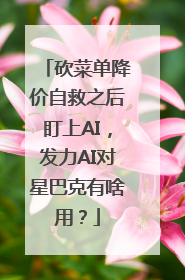 砍菜单降价自救之后盯上AI，发力AI对星巴克有啥用？