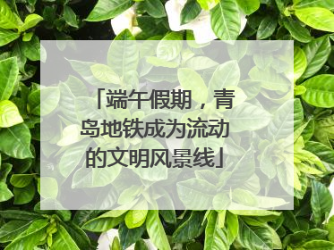 端午假期，青岛地铁成为流动的文明风景线