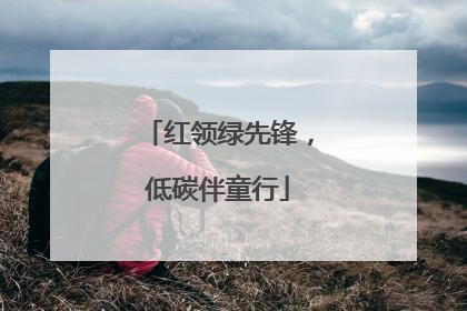 红领绿先锋，低碳伴童行