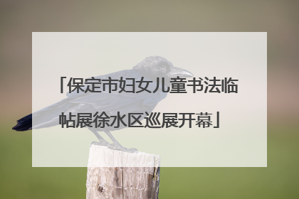 保定市妇女儿童书法临帖展徐水区巡展开幕