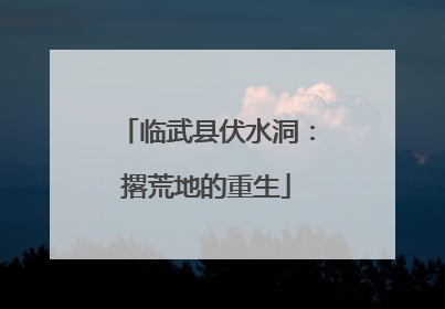 临武县伏水洞：撂荒地的重生