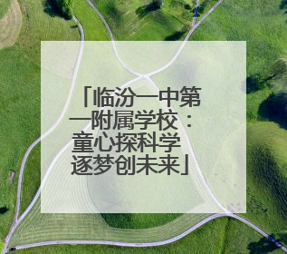 临汾一中第一附属学校：童心探科学 逐梦创未来