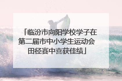 临汾市向阳学校学子在第二届市中小学生运动会田径赛中喜获佳绩