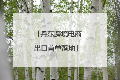 丹东跨境电商出口首单落地
