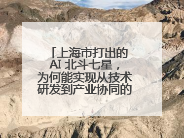 上海市打出的 AI 北斗七星，为何能实现从技术研发到产业协同的闭环生态