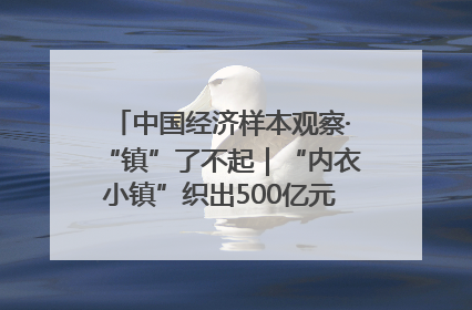 中国经济样本观察·“镇”了不起｜“内衣小镇”织出500亿元“里子产业”