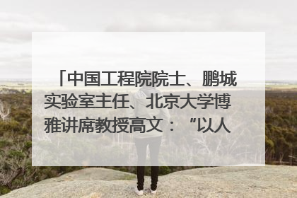 中国工程院院士、鹏城实验室主任、北京大学博雅讲席教授高文：“以人为本 智能向善” 推动文化与科技相生相促｜聚焦2025文化强国建设高峰论坛
