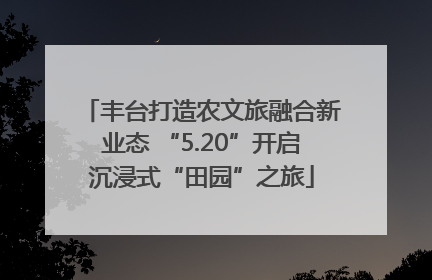 丰台打造农文旅融合新业态 “5.20”开启沉浸式“田园”之旅
