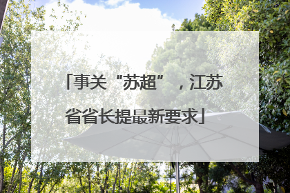 事关“苏超”，江苏省省长提最新要求