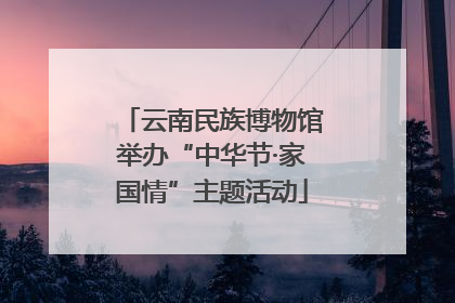 云南民族博物馆举办“中华节·家国情”主题活动
