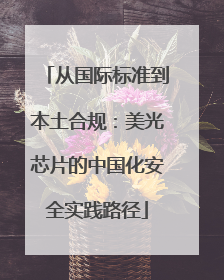 从国际标准到本土合规：美光芯片的中国化安全实践路径