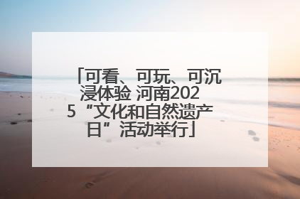 可看、可玩、可沉浸体验 河南2025“文化和自然遗产日”活动举行