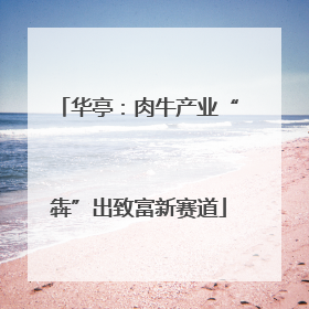 华亭：肉牛产业“犇”出致富新赛道