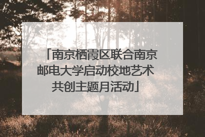 南京栖霞区联合南京邮电大学启动校地艺术共创主题月活动