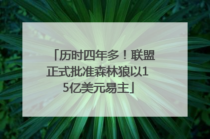 历时四年多！联盟正式批准森林狼以15亿美元易主