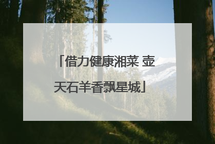借力健康湘菜 壶天石羊香飘星城