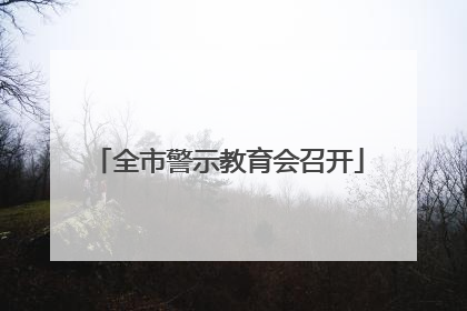 全市警示教育会召开