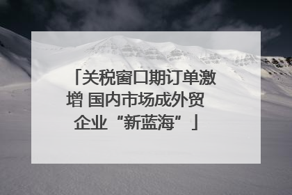 关税窗口期订单激增 国内市场成外贸企业“新蓝海”