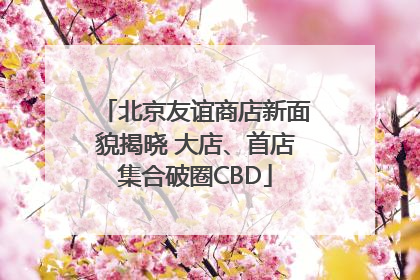 北京友谊商店新面貌揭晓 大店、首店集合破圈CBD