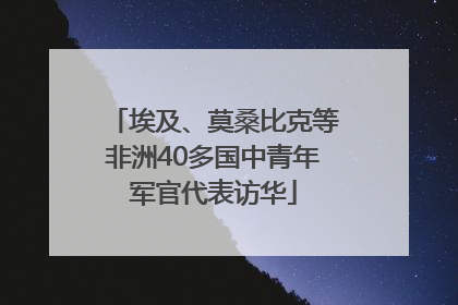 埃及、莫桑比克等非洲40多国中青年军官代表访华