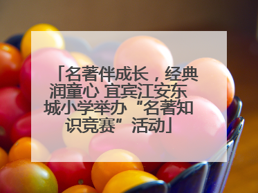 名著伴成长，经典润童心 宜宾江安东城小学举办“名著知识竞赛”活动