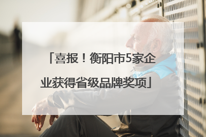 喜报！衡阳市5家企业获得省级品牌奖项