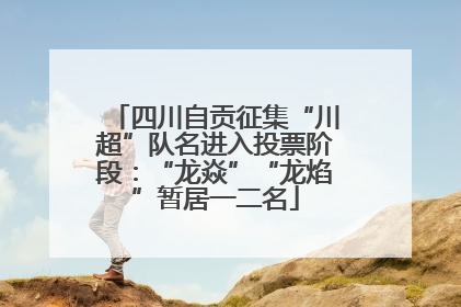 四川自贡征集“川超”队名进入投票阶段：“龙焱”“龙焰”暂居一二名