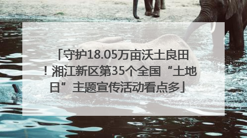 守护18.05万亩沃土良田！湘江新区第35个全国“土地日”主题宣传活动看点多
