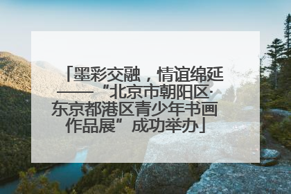 墨彩交融，情谊绵延——“北京市朝阳区·东京都港区青少年书画作品展”成功举办