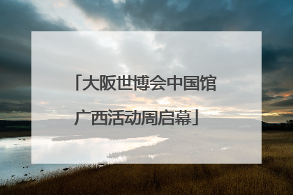 大阪世博会中国馆广西活动周启幕