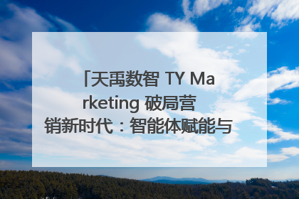 天禹数智 TY Marketing 破局营销新时代：智能体赋能与人才培育双轮驱动