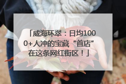 威海环翠：日均1000+人冲的宝藏“首店”在这条网红街区！