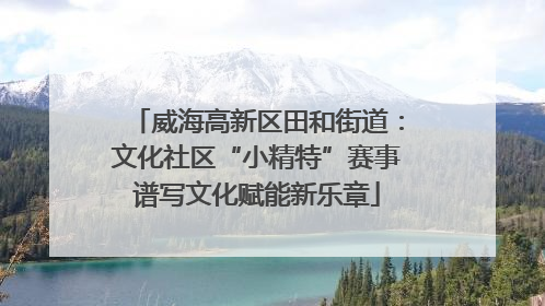 威海高新区田和街道：文化社区“小精特”赛事谱写文化赋能新乐章